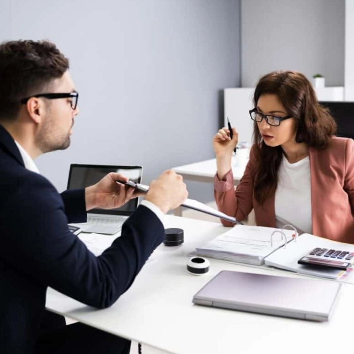 Professional accounting consultation meeting Dubai UAE