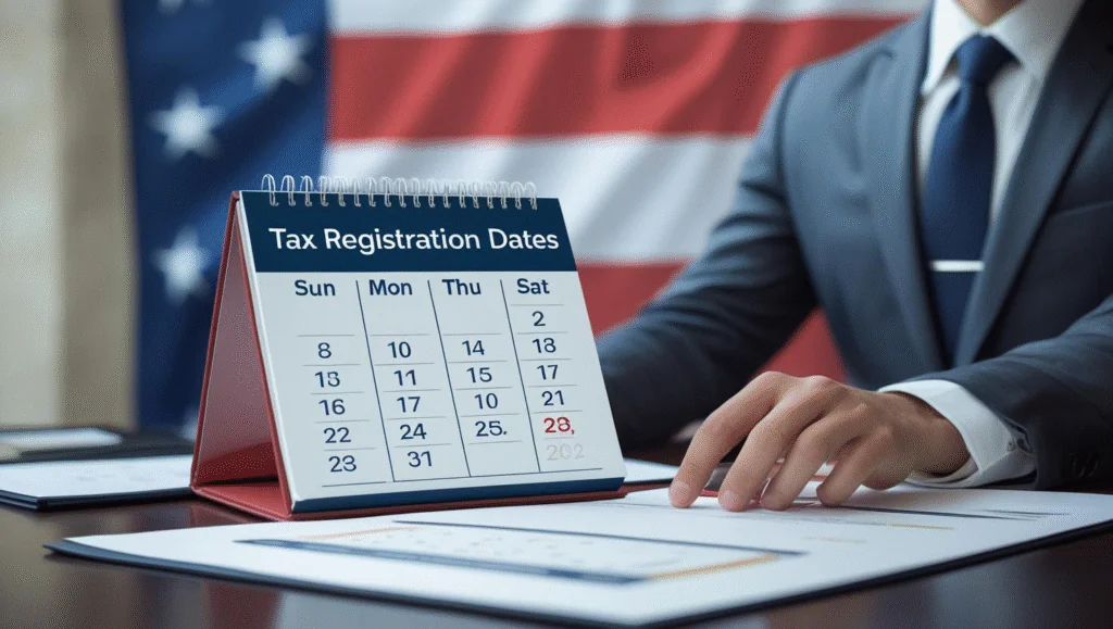 What is the Deadline for Corporate Tax Registration in UAE 1 Businessman reviewing corporate tax registration dates corporate tax registration in UAE