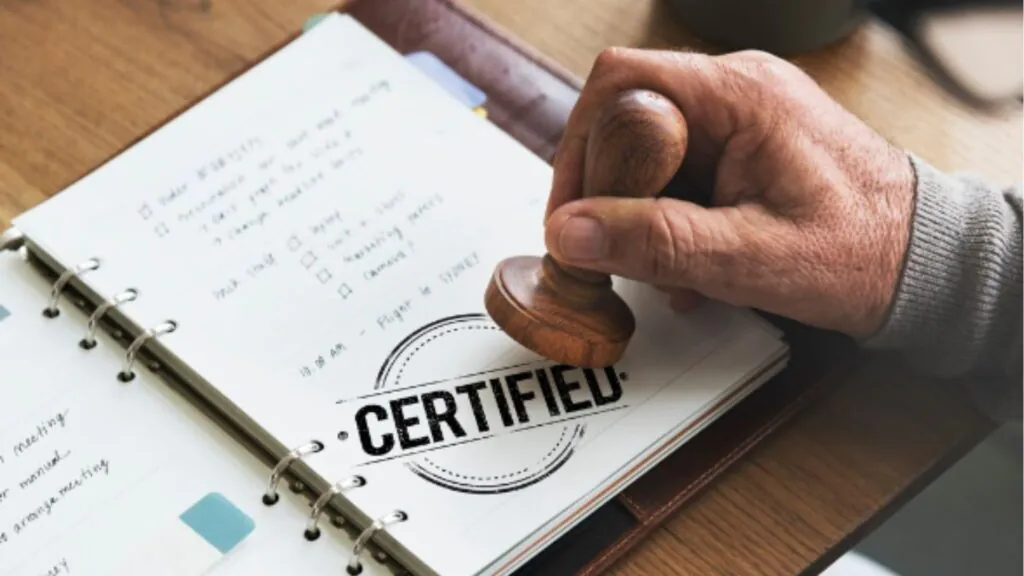 ICV Certificate Meaning